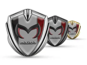 Mazda Emblem Fender Badge Sports Style Glossy